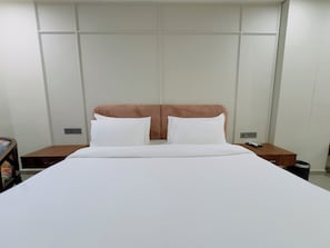 Familie vierpersoonskamer | Luxe beddengoed, bedden met traagschuimmatrassen
