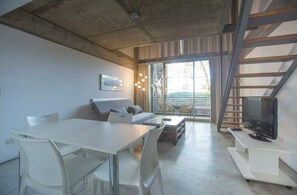 Superior Duplex, 1 Bedroom | Pillowtop beds, in-room safe, individually decorated, laptop workspace