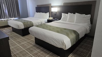 Room, 2 Queen Beds | 1 bedroom, desk, laptop workspace, iron/ironing board