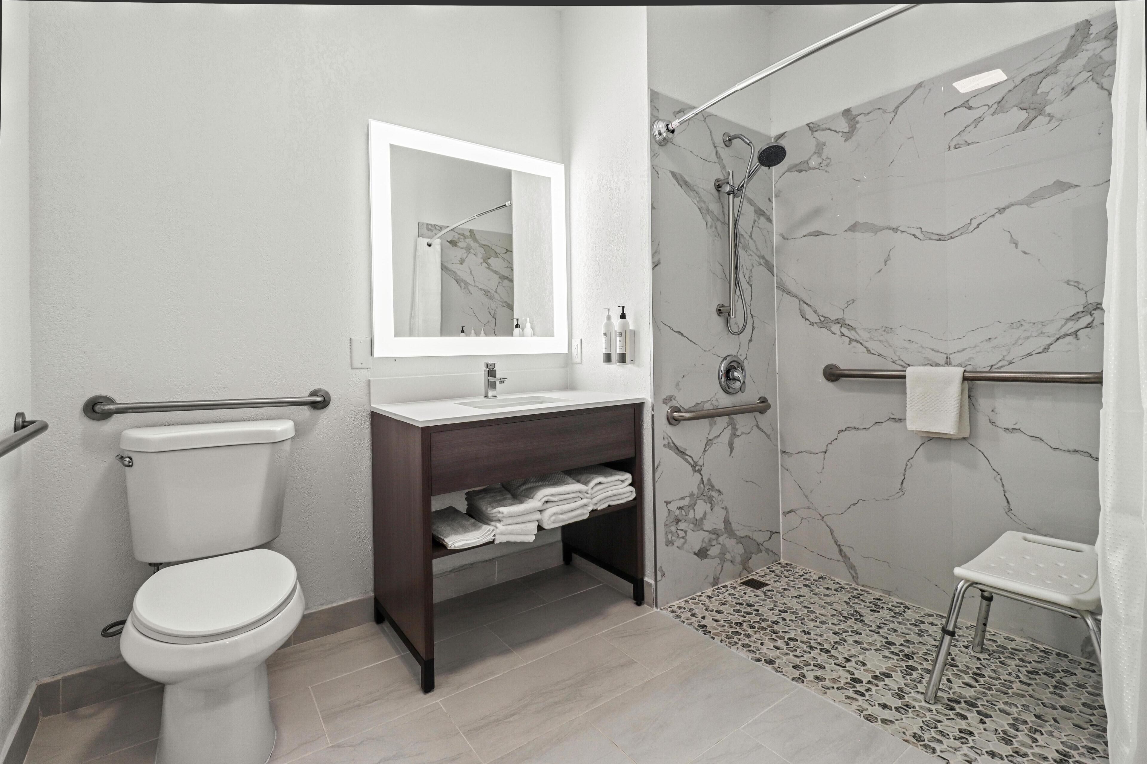 Zimmer, 1 Queen-Bett, barrierefrei | Barrierefreies Bad