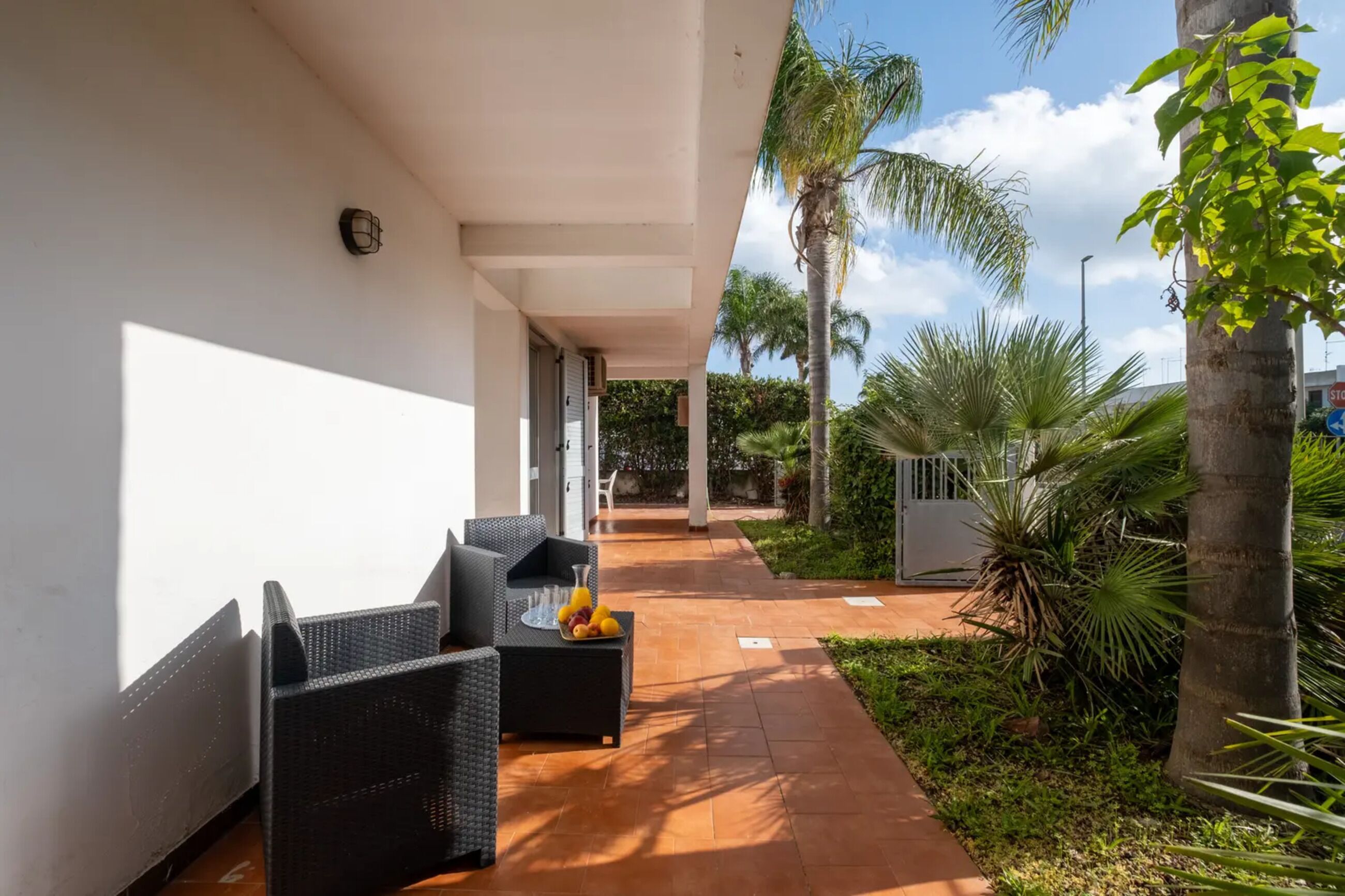 Ferienhaus, 2 Schlafzimmer, Raucher, Gartenblick | Terrasse/Patio