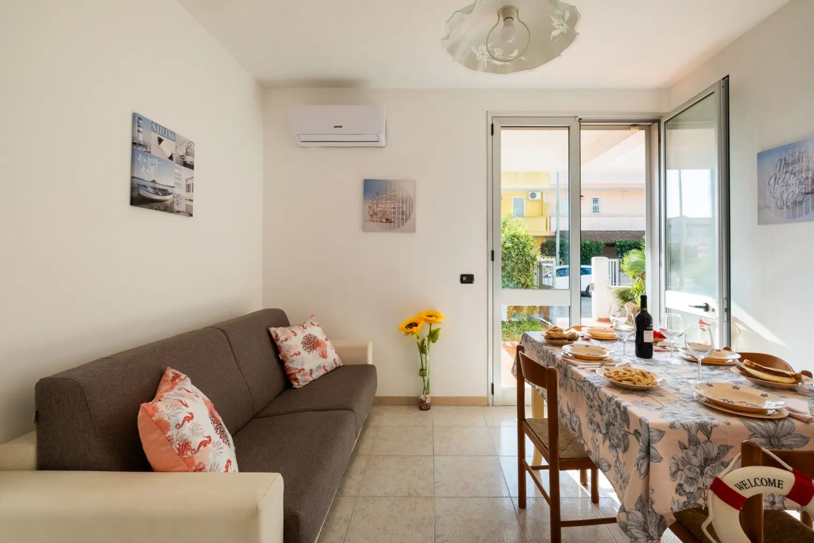 Ferienhaus, 2 Schlafzimmer, Raucher, Gartenblick | Wohnbereich