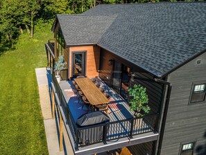 屋外ダイニングエリア