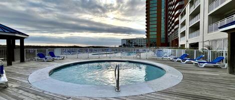 Una piscina climatizada