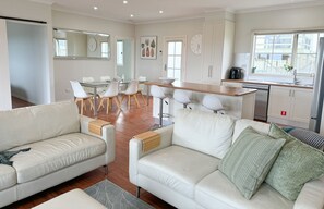 TV connectée, cheminée, livres