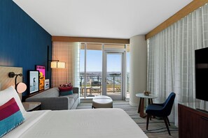 Room, 1 King Bed with Sofa bed, Balcony, Bay View (Corner) | Premium bedding, desk, laptop workspace, bed sheets - Gaylord Pacific Resort & Convention Center (Chula Vista)