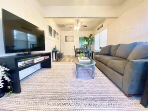 Smart TV, table football, books