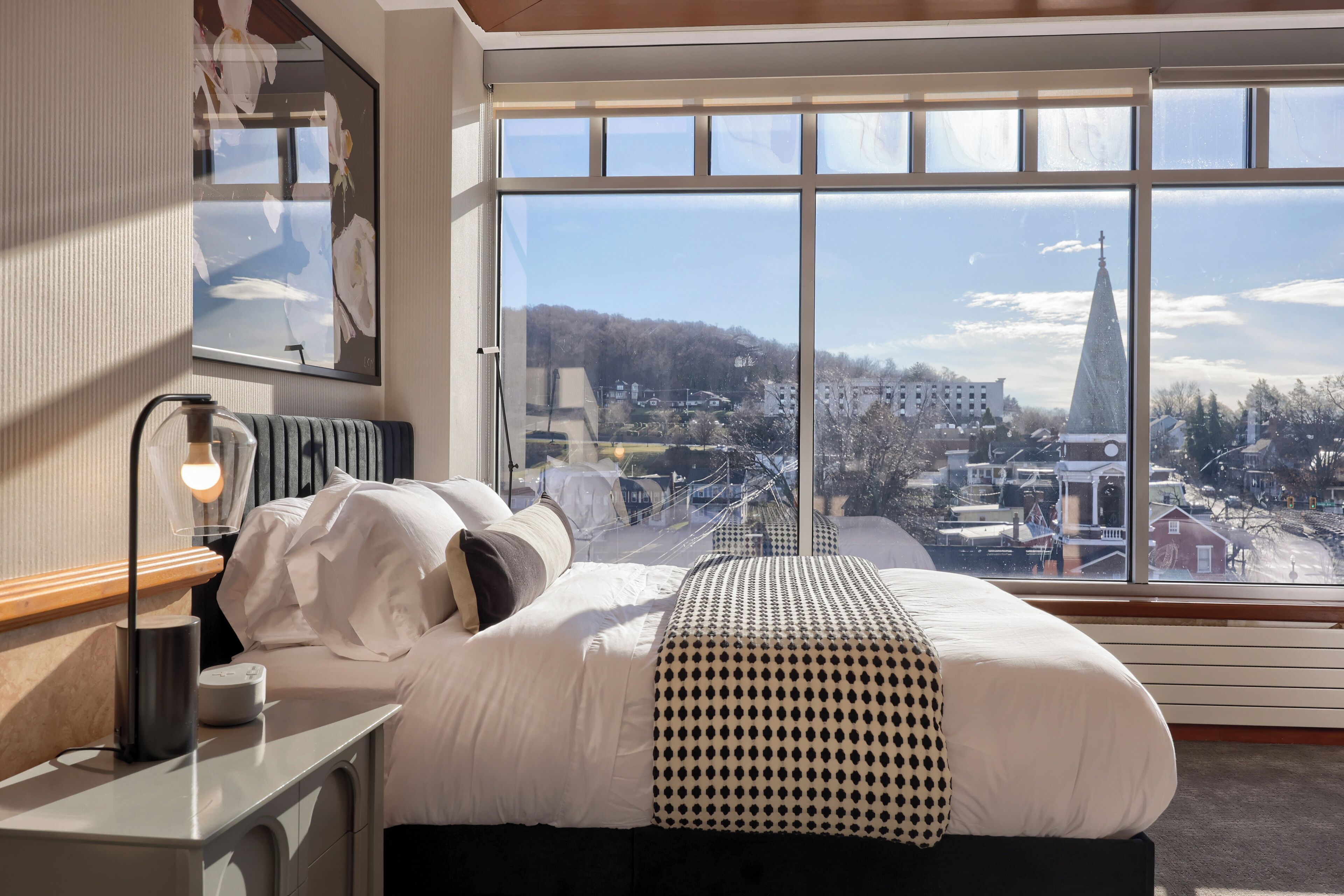 Luxury Double Room, 2 Queen Beds, Refrigerator, City View | Laptop workspace, iron/ironing board, free WiFi