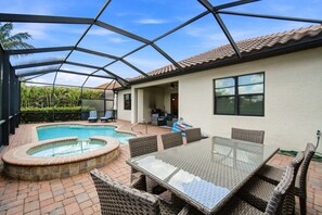 A heated pool - Gorgeous, Modern 3-Bedroom Home Pool Home w/ Resort Amenities in Bonita National (Bonita Springs)