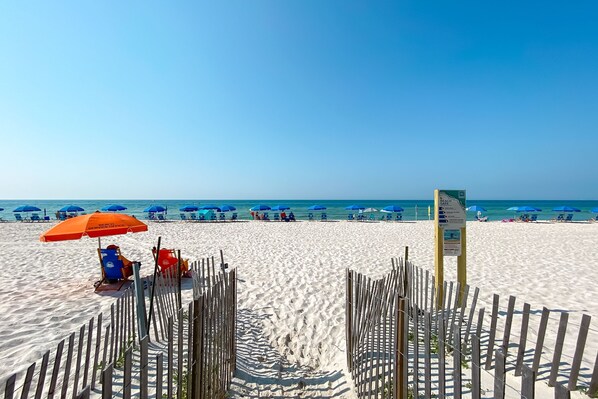 On the beach