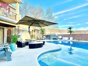Una piscina riscaldata