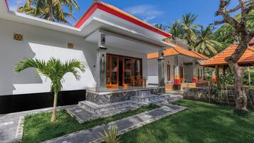 Quarto superior, 2 camas de solteiro | Vista para o jardim