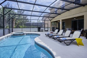 A heated pool