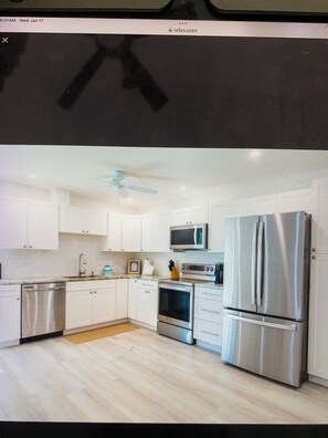 Køleskab, mikrobølgeovn, ovn, kogeplade