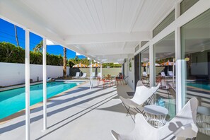 A heated pool