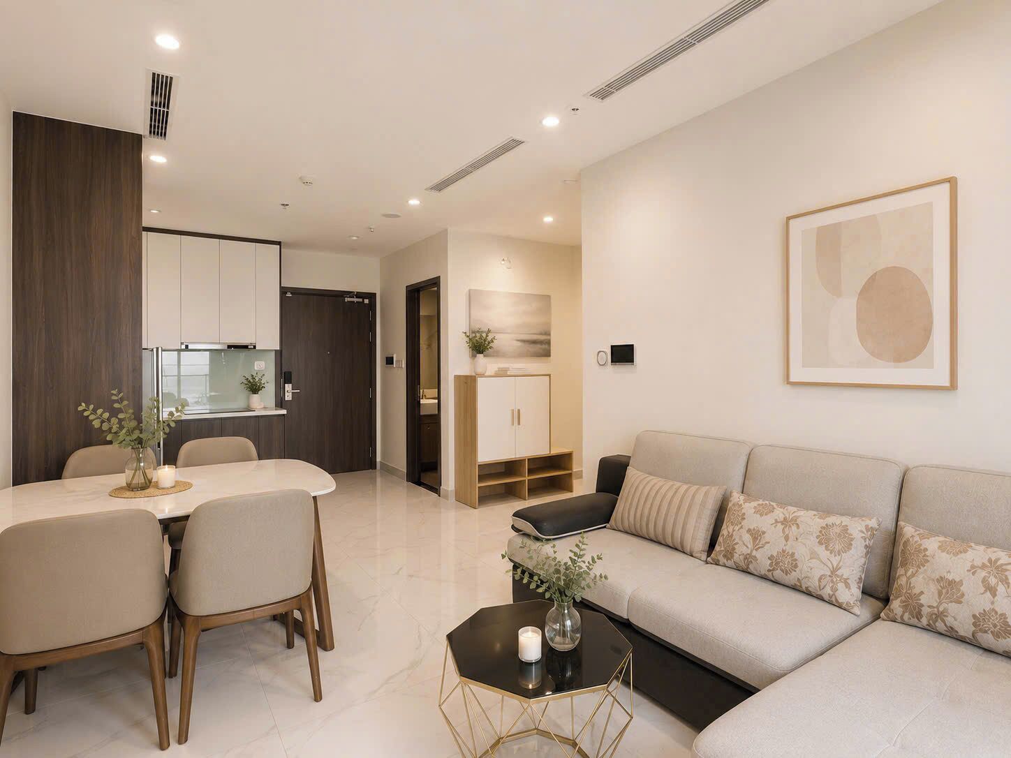 Standard Apartment, Balcony, City View | Living area | Flat-screen TV