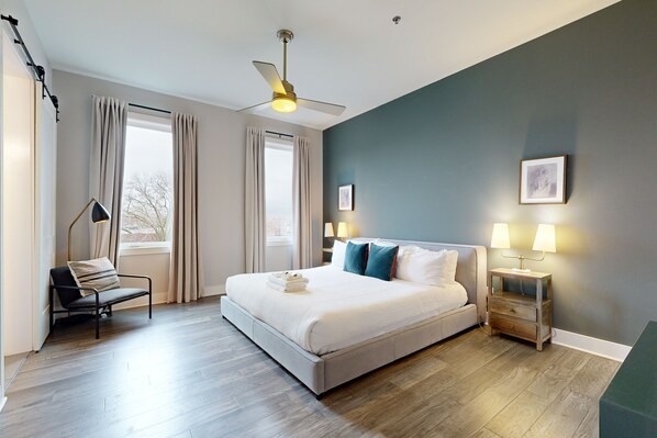 3 chambres, fer et planche Ă repasser, Wi-Fi, draps fournis