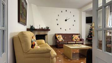 TV connectée, cheminée