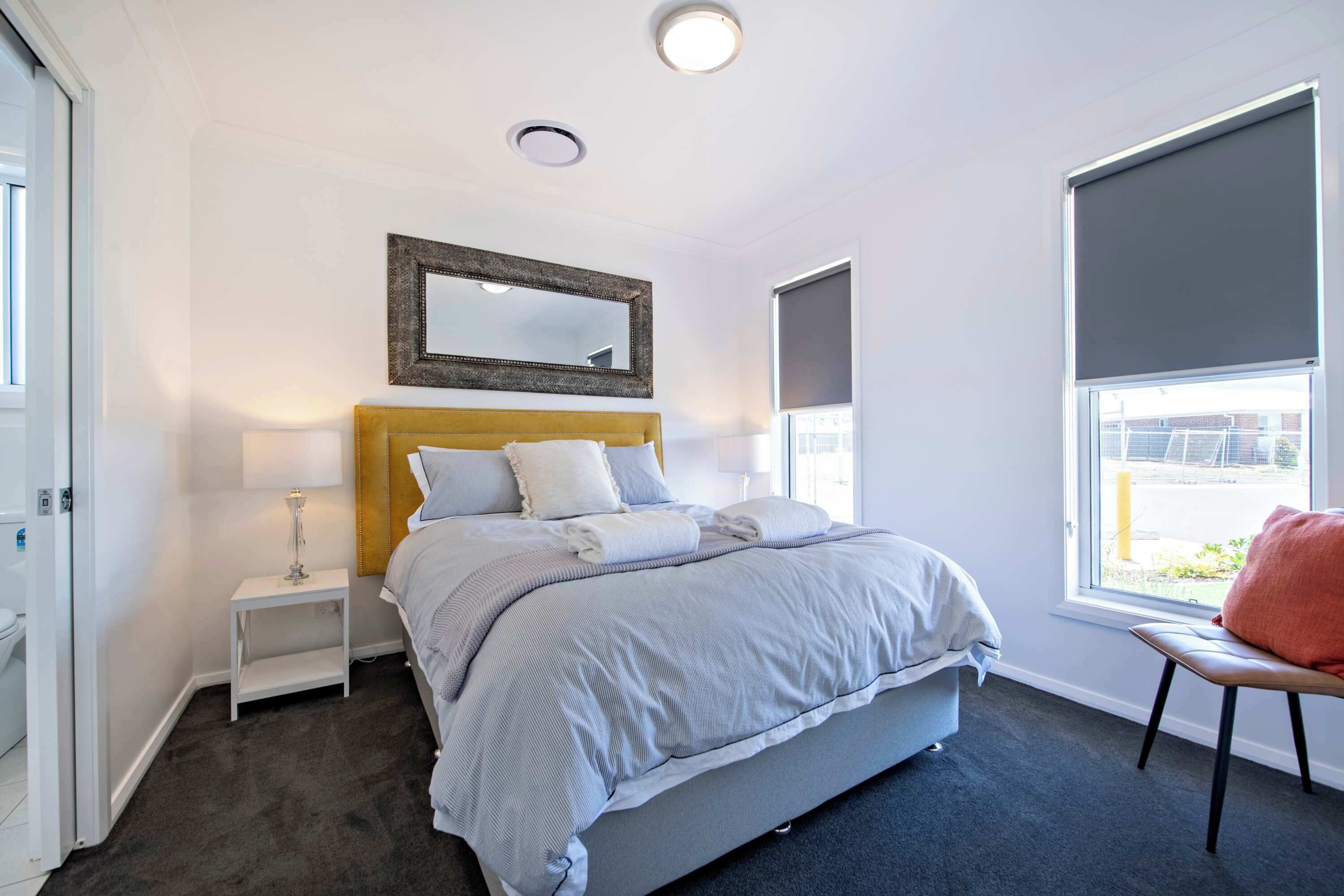 3 bedrooms, desk, iron/ironing board, travel cot