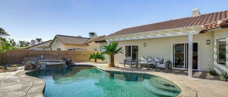 A heated pool