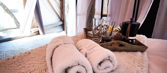 Camp de tentes luxueux