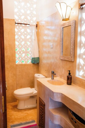 Towels, soap, toilet paper