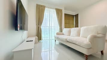 Apartament Deluxe, 1 dormitori | Sala d'estar