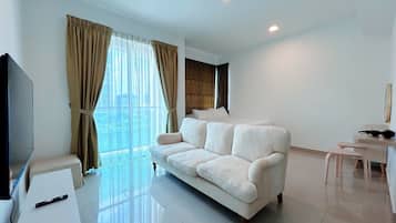 Apartament Deluxe, 1 dormitori | Sala d'estar