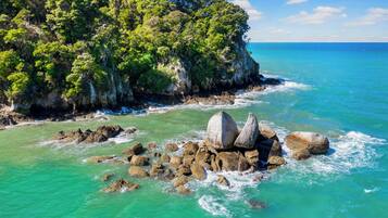 Private beach, kayaking