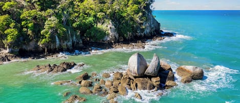 Private beach, kayaking