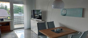 Apartment 'Sander' with Balcony, Shared Indoor Pool and Wi-Fi