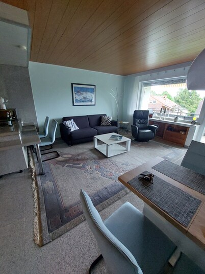 Apartment 'Sander' with Balcony, Shared Indoor Pool and Wi-Fi