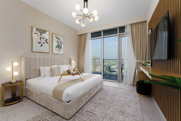 In-room safe, blackout curtains, iron/ironing board