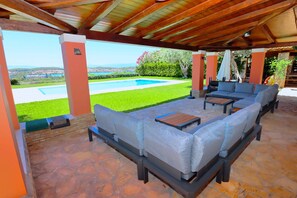 Terrace/patio - M.A Luxury Villa With Pool (Porto Heli)