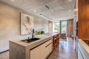 50-inch Smart TV with cable channels -  Work Stay and Unwind - Jungle Vista Apartments in Ubud by BCG (Ubud)