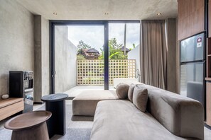 Family Studio, 1 King Bed, Kitchen | In-room safe, desk, laptop workspace, blackout drapes -  Work Stay and Unwind - Jungle Vista Apartments in Ubud by BCG (Ubud)