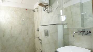 Shower, soap, shampoo