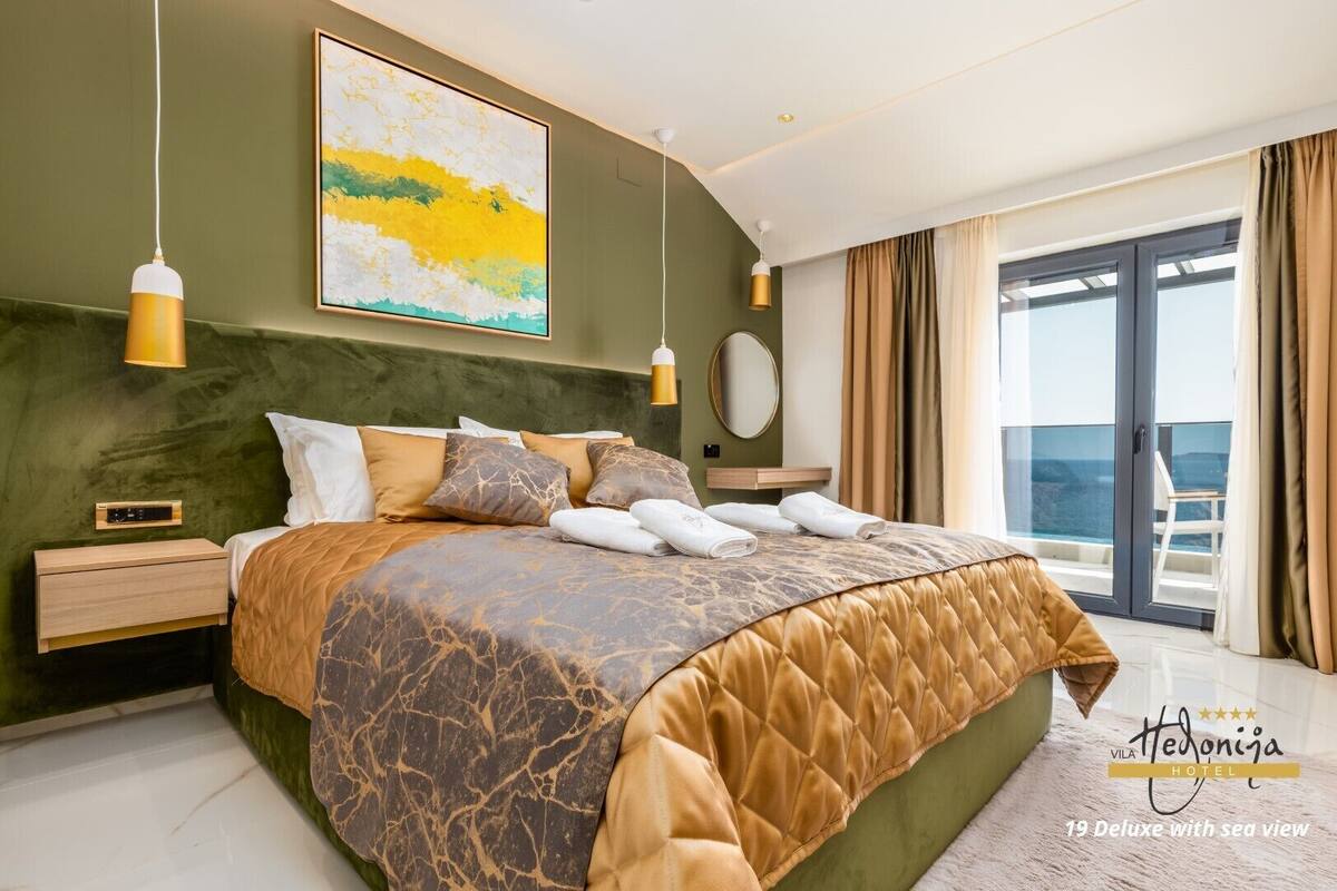Deluxe Double Room, Balcony, Sea View