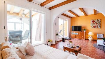 1 makuuhuone, silitysrauta/-lauta, vauvan matkasänky, ilmainen Wi-Fi