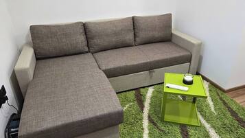 Apartemen, 1 kamar tidur, pemandangan kota | Ruang keluarga