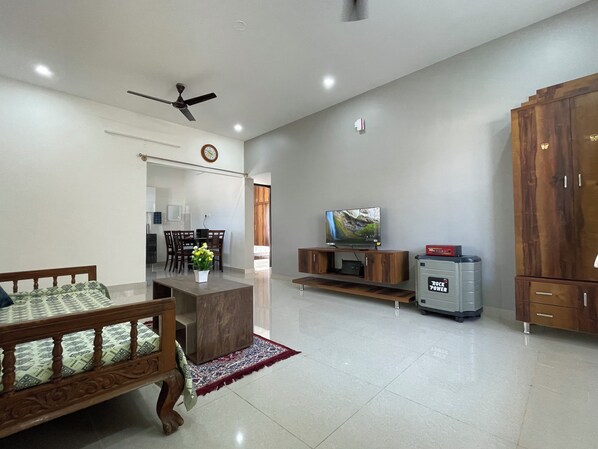 Individually furnished, desk, laptop workspace, iron/ironing board