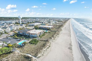 Accommodatie ligt op het strand