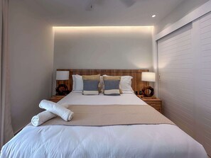 2 bedrooms, iron/ironing board, travel crib, WiFi