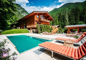 Chalet | Pool - Chalet in Tyrol Near Ski-area (Waidring)