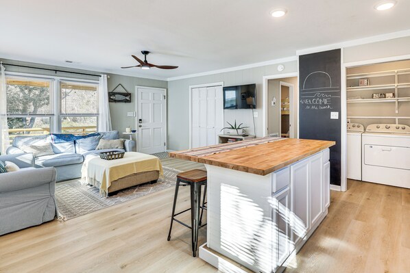 Apartment (3 Bedrooms) | Interior - 3 Blocks to Beach Access: Coastal Carolina Apt (Kure Beach)