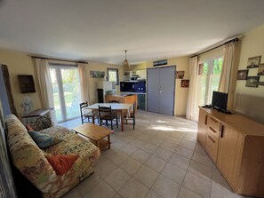 Familie chalet, 2 slaapkamers | Woonruimte