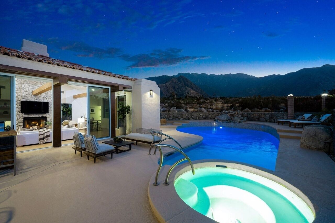 A heated pool
