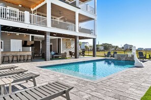 Pool - Touch of Gray: Inlet Escape w/ Marsh Views & Private Pool (Murrells Inlet)