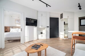 42-inch Smart TV with digital channels, streaming services