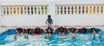 4-bedroom bungalow in fabulous Alibag with AC, WiFi, swimming pool and parking 